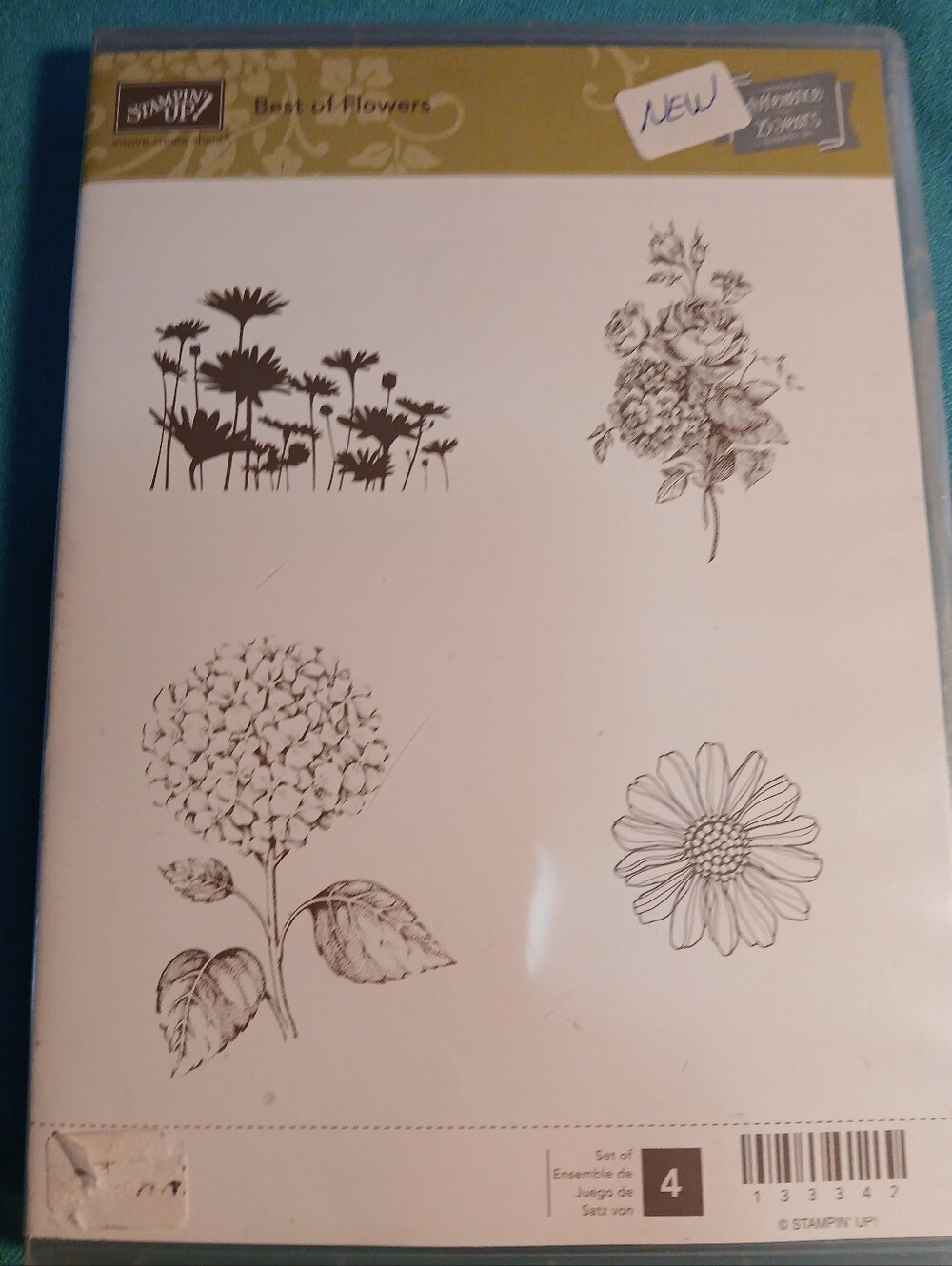 Stampin' Up! Best of Flowers Cling Stamp Set — Black Floral Designs